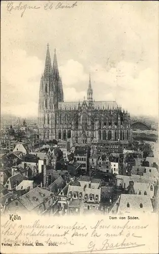 Ak Köln am Rhein, Dom von Süden