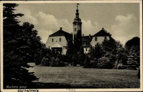 Ak Machern in Sachsen, Schloss, Außenansicht