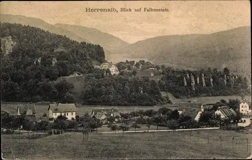 Ak Bad Herrenalb im Schwarzwald, Panorama, Falkenstein
