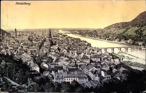 Ak Heidelberg am Neckar, Ortsansicht