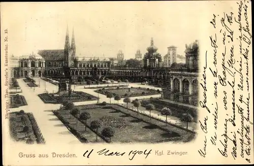 Ak Dresden Altstadt, Königlicher Zwinger