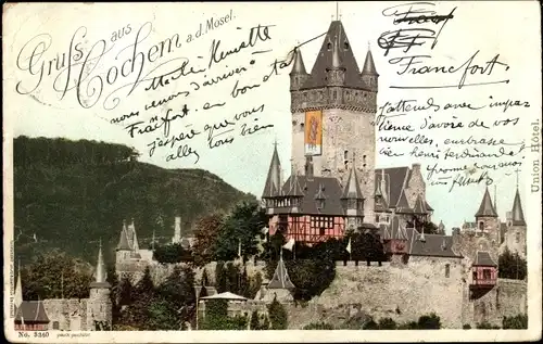 Ak Cochem an der Mosel, Teilansicht