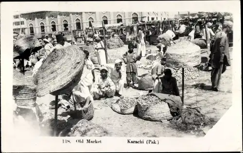 Ak Karatschi Pakistan, Old Market, Green Grocer, Markthändler