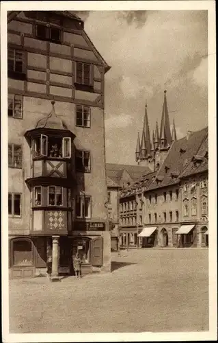 Ak Cheb Eger Region Karlsbad, Stöckl mit Erker