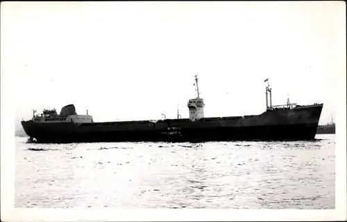 Foto Ak Frachtschiff auf See