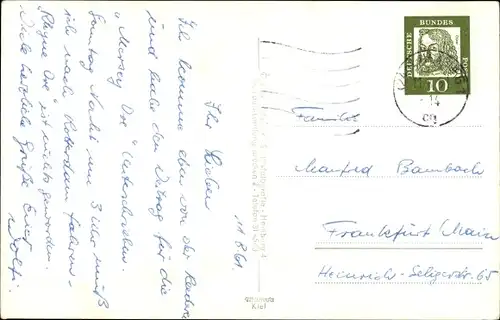 Foto Ak Frachtschiff auf See