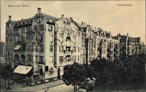 Ak Mainz am Rhein, Kaiserstraße