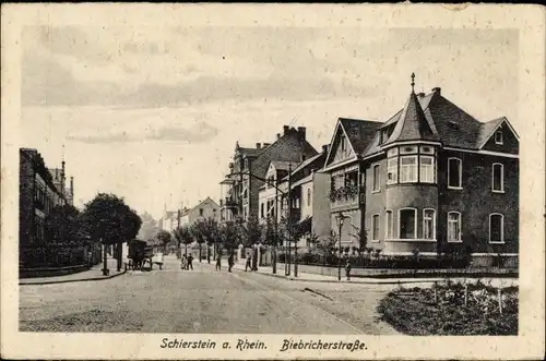 Ak Schierstein Wiesbaden in Hessen, Biebricherstraße