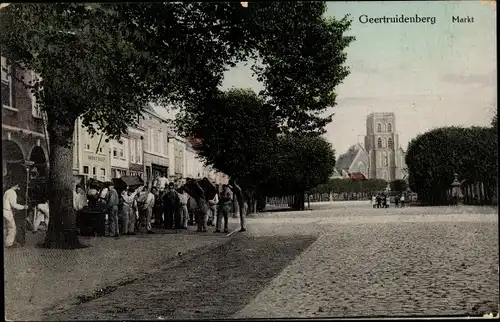 Ak Geertruidenberg Nordbrabant Niederlande, Markt