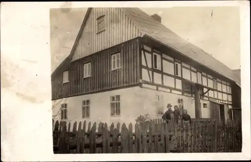 Foto Ak Wachau in Sachsen, Haus Hermann Stein, Teichstraße