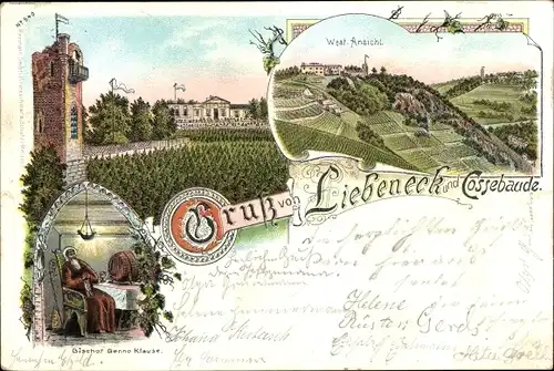 Litho Dresden West Mobschatz, Liebeneck und Cossebaude, Bisschof