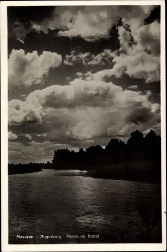 Ak Węgorzewo Angerburg Ostpreußen, Partie im Kanal