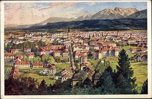 Ak Klagenfurt am Wörthersee Kärnten, Totale vom Kreuzberge aus