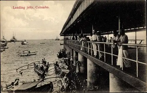 Ak Colombo Ceylon Sri Lanka, Landing jetty