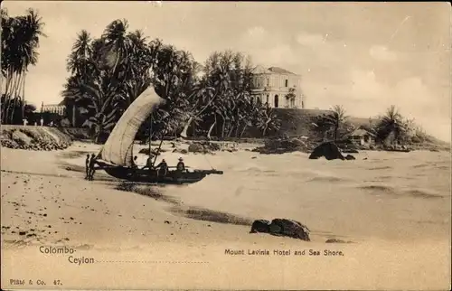 Ak Colombo Sri Lanka Ceylon, Mount Lavinia Hotel and Sea Shore