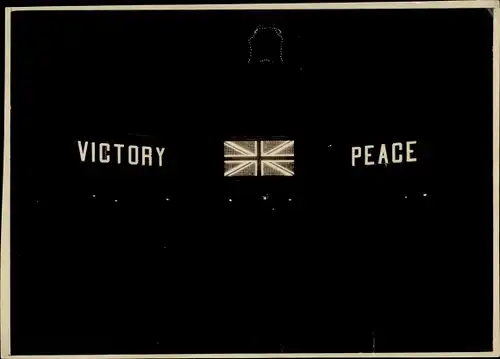 Foto Hongkong China, Victory, Peace, Britische Flagge, Festbeleuchtung
