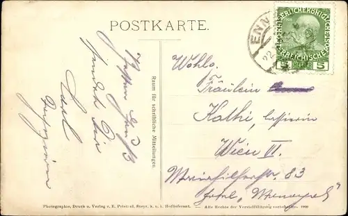 Ak Enns in Oberösterreich, Stadtansicht, Turm