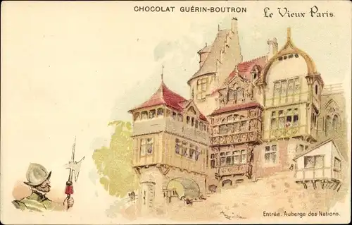 Künstler Litho Robida, Albert, Paris, Auberge des Nations