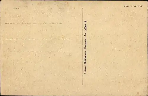 Künstler Ak Roeder, Durchnässte übergewichtige Frau, Eva in Nöten