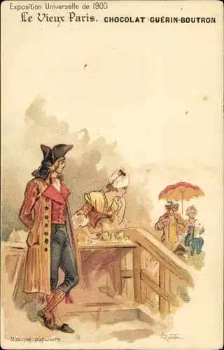 Künstler Litho Robida, A., Exposition Universelle de 1900, Musique populaire