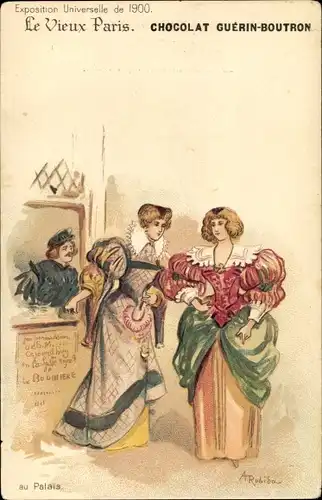 Künstler Litho Robida, A., Paris, Exposition Universelle de 1900, Au Palais