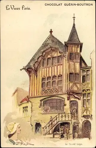 Künstler Litho Robida, Albert, Paris, Chocolat Guerin Boutron, Reklame, le Grand Logis