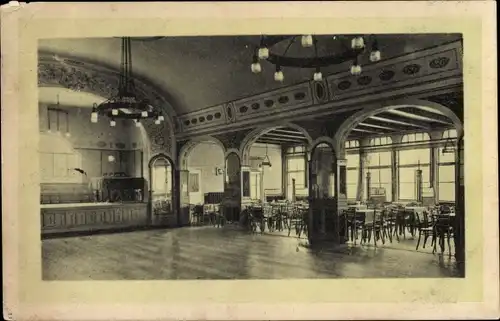 Ak Hamburg Eimsbüttel Schnelsen, Gasthof zur Friedenseiche, Innenansicht