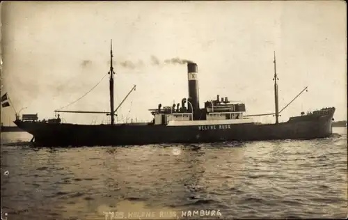 Foto Ak Hamburg, Dampfer Helene Russ