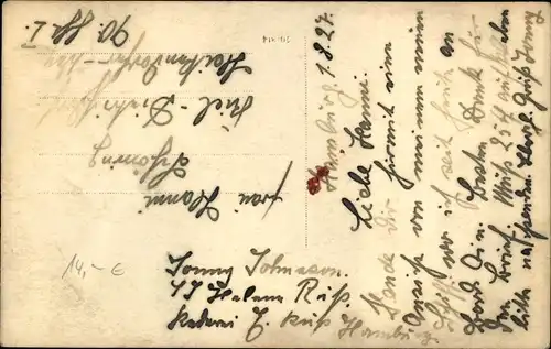 Foto Ak Hamburg, Dampfer Helene Russ