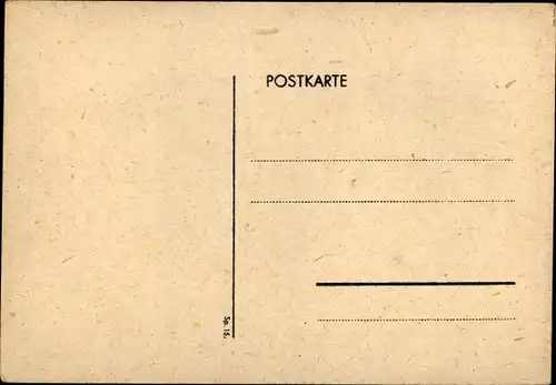 Künstler Ak Halle, Der Schatz im Papierkorb, Briefmarkensammler