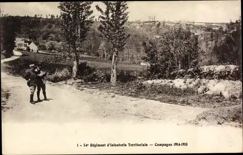 Ak 54e Regiment d'Infanterie Territoriale, I WK