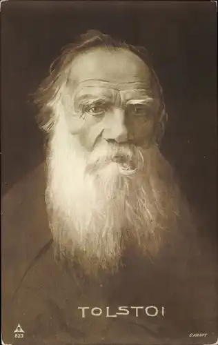 Ak Russischer Schriftsteller Lew Nikolajewitsch Graf Tolstoi, Portrait