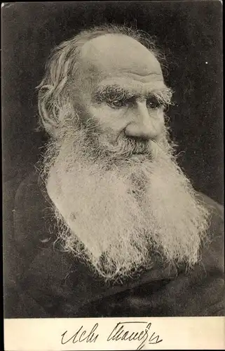 Ak Russischer Schriftsteller Lew Nikolajewitsch Graf Tolstoi, Portrait
