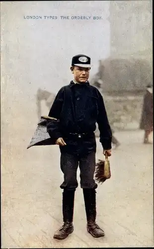 Ak London City England, London Types, the Orderly Boy