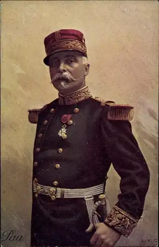 Ak Französischer General Paul Pau, Portrait in Uniform