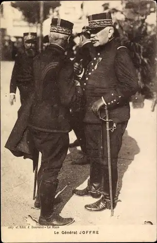 Ak Le General Joseph Joffre, Portrait, Uniform