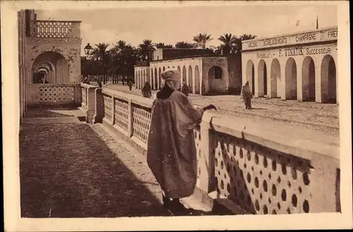 Ak Touggourt Algerien, Rue de Biskra