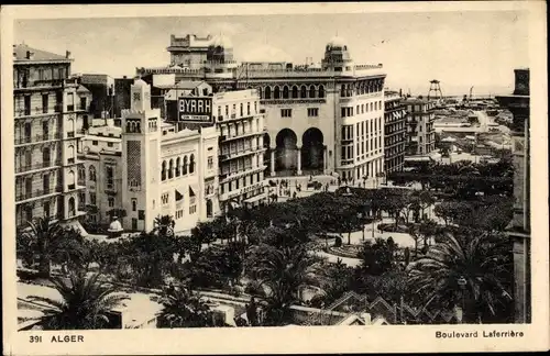 Ak Algier Alger Algerien, Boulevard Laferriere, Panorama