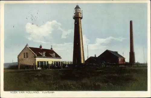 Ak Hoek van Holland Rotterdam Südholland Niederlande, Vuutoren, Leuchtturm