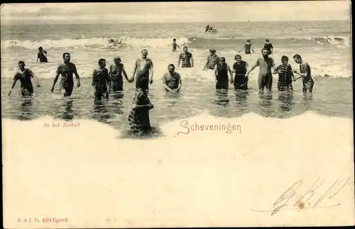 Ak Scheveningen Den Haag Südholland, In het Zeebad