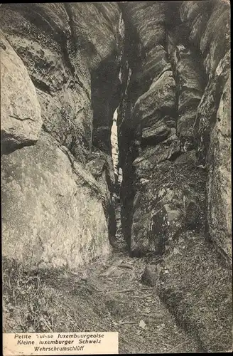 Ak Luxemburg, Kleine luxemburger Schweiz, Wehrschrumschlüff