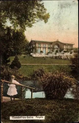 Ak Mondorf les Bains Bad Mondorf Luxemburg, Pergola