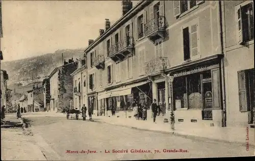 Ak Morez de Jura, Grande Rue, La Societe Generale
