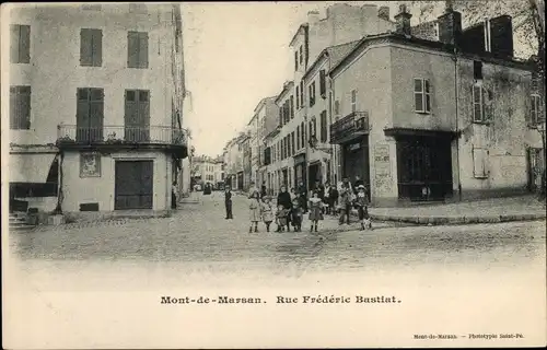 Ak Mont de Marsan Landes, Rue Frederic Bastiat