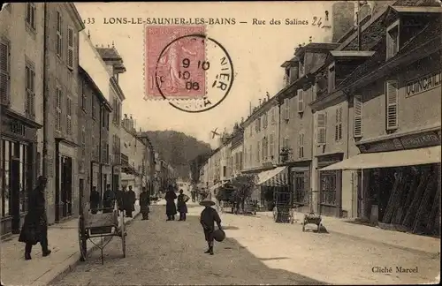 Ak Lons le Saunier Jura, Rue des Salines