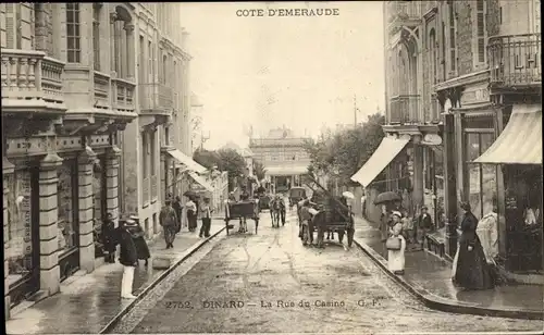 Ak Dinard Ille et Vilaine, La Rue du Casino, Geschäft