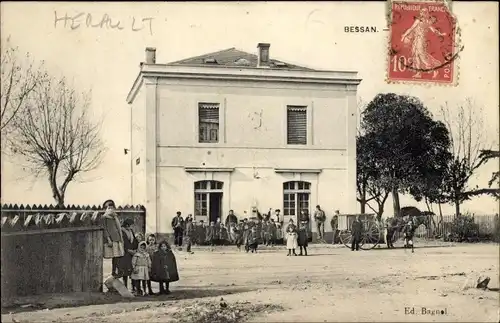 Ak Bessan Hérault, Teilansicht