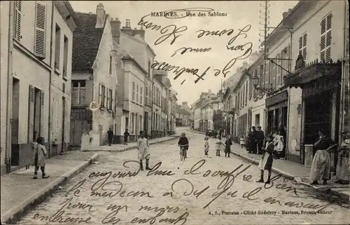 Ak Marines Val d’Oise, Rue des Sablons