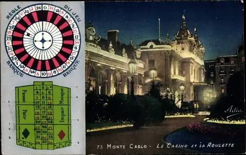 Ak Monte Carlo Monaco, Le Casino et la Roulette