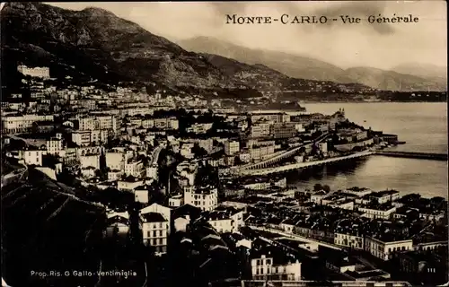 Ak Monte Carlo Monaco, Vue generale